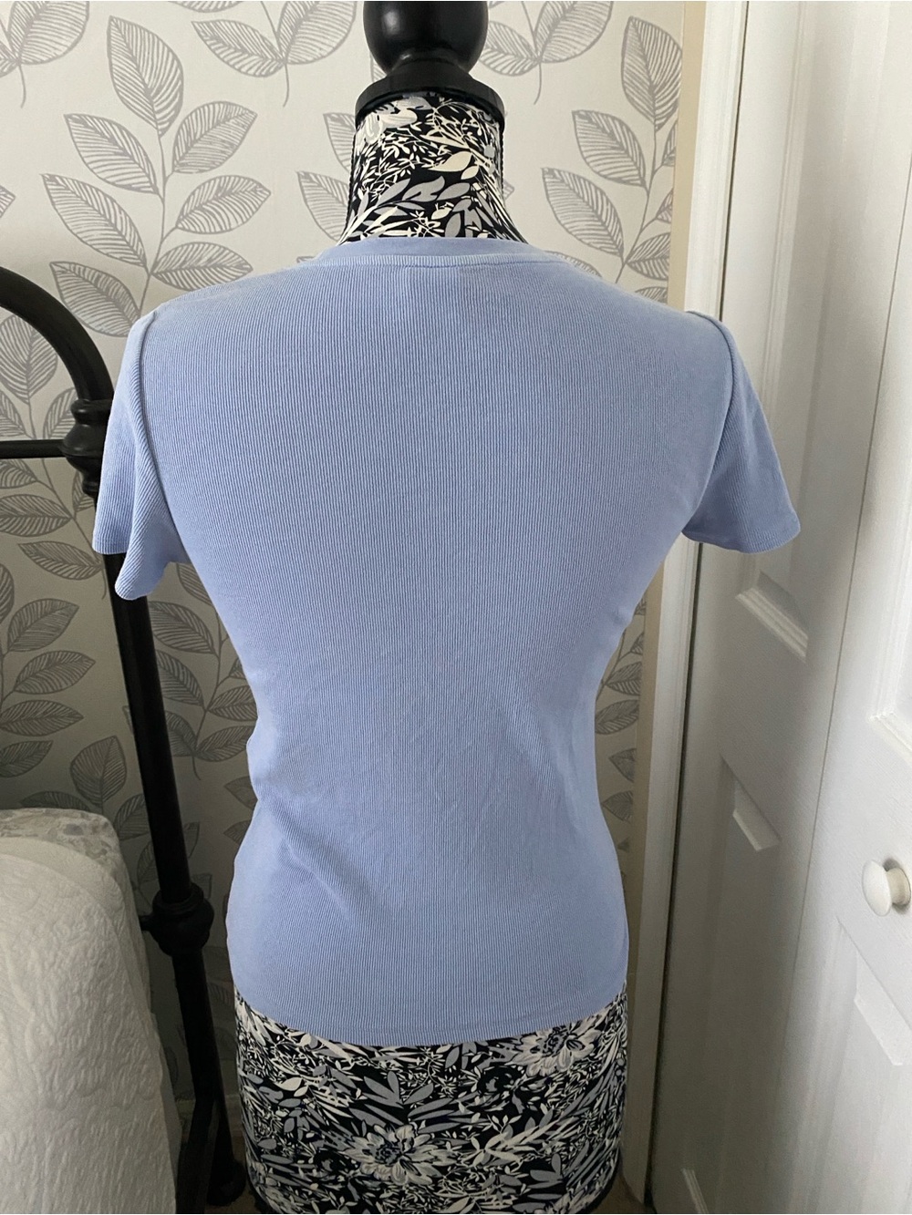 Aritzia HomeStretch™ Rib Tune
Stretchy ribbed cotton t-shirt Light Blue - Picture 4 of 9